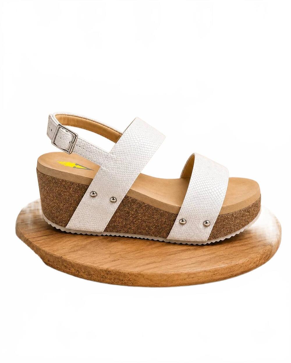 NEW VERY VOLATILE women's summer love sandals in white